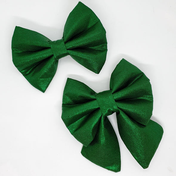 Christmas Green Sparkle bows