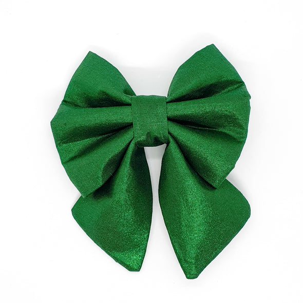 Christmas Green Sparkle bows