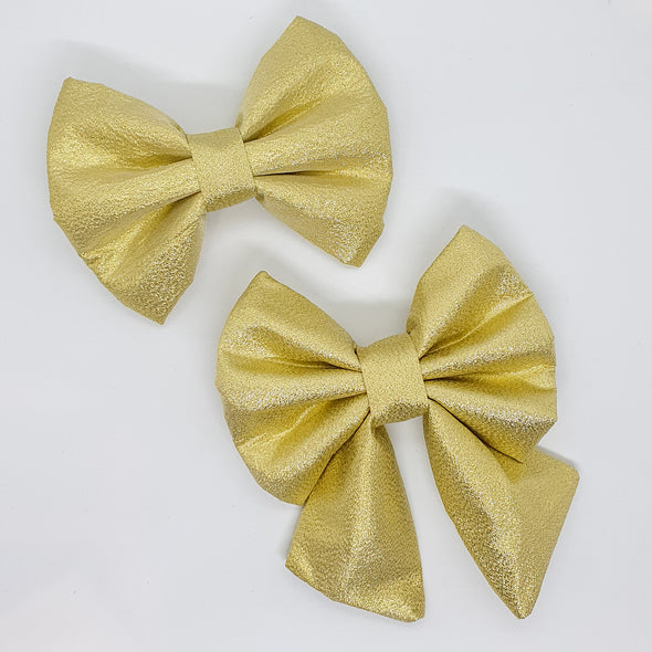 Christmas Gold Sparkle bows