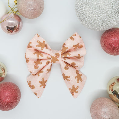 Gingerbread Cookies bows - Pink