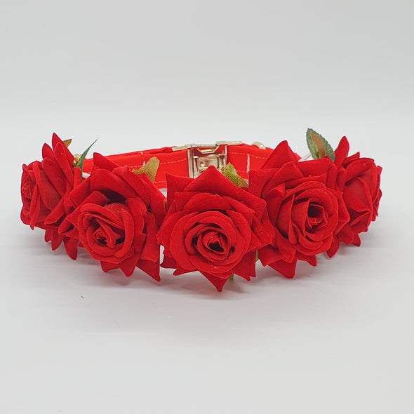 Ruby collar corsages